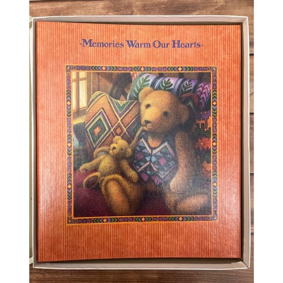 VINTAGE Hallmark Memories Warm Our Hearts Scrapbook Album With 38 Pages & Screws - Picture 1 of 8